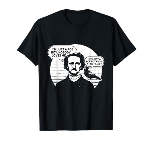 Amerikanische Gotik Poe Boy Geschenk Bücherwurm Autor T-Shirt von American Gothic Poe Junge Geschenk