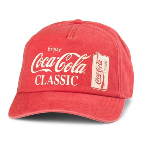 AMERICAN NEEDLE Coke Coca Cola Unisex verstellbare Snapback Baseballmütze, Walker (Rot), Einheitsgr��e von American Needle