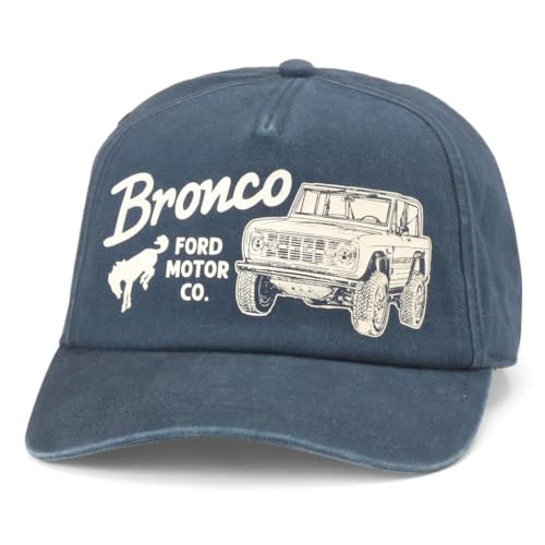 AMERICAN NEEDLE Ford Bronco Unisex Snapback Baseballmütze verstellbar, Walker (Marineblau), Einheitsgr��e von American Needle