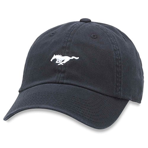 AMERICAN NEEDLE Micro Slouch Casual Baseball Dad Hat Ford Mustang, Black (FORD-1705B) von American Needle
