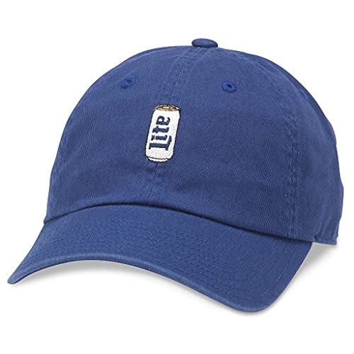 AMERICAN NEEDLE Miller Lite Beer Micro Slouch Schnalle Strap Baseball Dad Hat (21015A-MLITE-BBLU), Micro Slouch (Blau), Einheitsgröße von American Needle