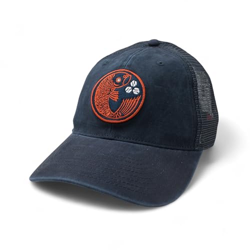 AMERICAN NEEDLE Offiziell lizenzierte Hiroshima Toyo Karpfen-Baseballmütze, limitierte Edition, authentisch, neu, Raglanknochen (Marineblau), Einheitsgröße von American Needle