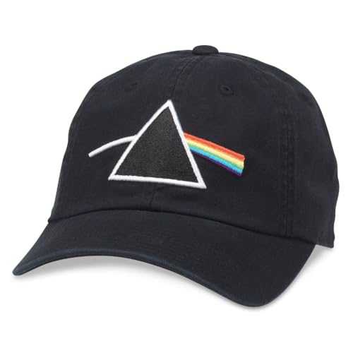 AMERICAN NEEDLE Pink Floyd Ballpark Baseballmütze mit verstellbarer Schnalle, Schwarz (20001A-PINKF-BLK), Schwarz, Einheitsgröße von American Needle