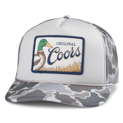 AMERICAN NEEDLE Unisex Baseballmütze Coors Beer Patch verstellbar Snapback, Stockente Foamy (Grau), Einheitsgröße von American Needle