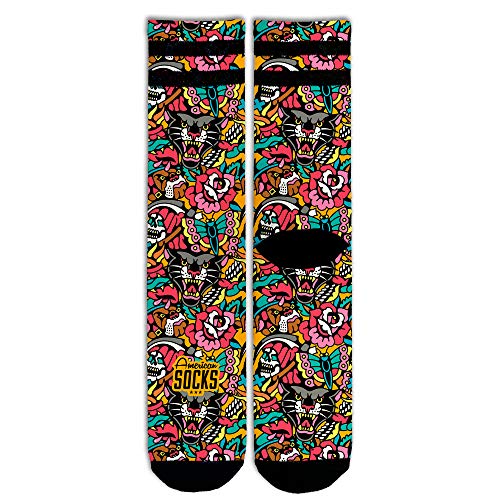 American Socks Bulldog - Mid High Signature Series L/XL - Sportsokken voor heren en dames, Crossfit-sokken, Padel-sokken, Running-sokken, Fiets-, Fiets- en Skate-sokken. von American Socks