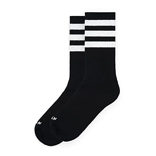 Back In Black II - Mid High - Sportsocken für Männer und Frauen, Crossfit-Socken, Padelsocken, Laufsocken, Fahrrad-, Fahrrad- und Skatesocken. von American Socks