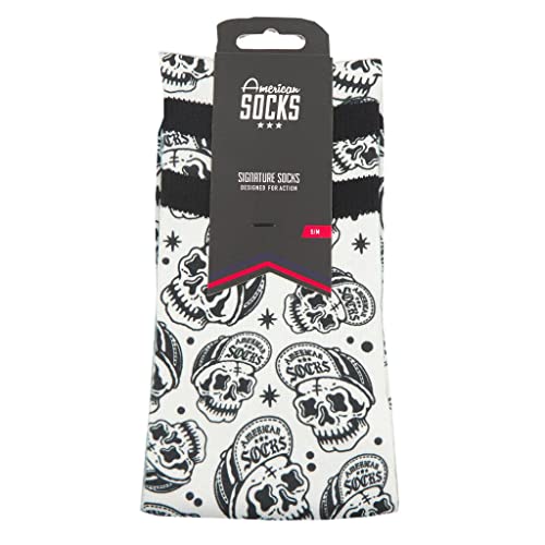 American Socks – Signature Series – Sports, Gym, Bike, Skate, Crossfit, Cycling, Technical Socks (DE/NL/SE/PL, Numerisch, 42, 47, Skater Skull 22) von American Socks