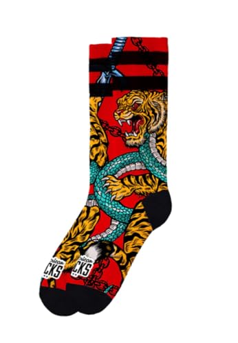 American Socks Socken mit halbem Bein, Modell Bengala, mittlere bis hohe Höhe, für maximalen Komfort, zwei Größen für eine perfekte Passform, feuchtigkeitsableitende Technologie, verstärkte Ferse und von American Socks