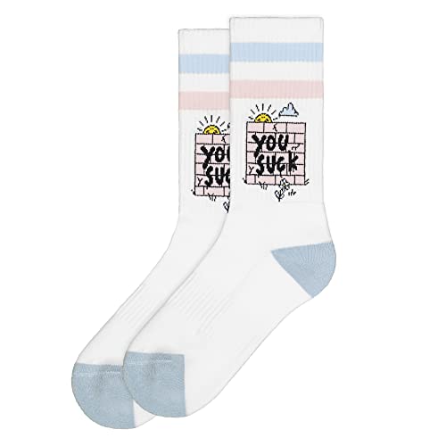 American Socks You Suck - Mid High - Sportsocken für Männer und Frauen, Crossfit-Socken, Padelsocken, Laufsocken, Fahrrad-, Fahrrad- und Skatesocken. von American Socks