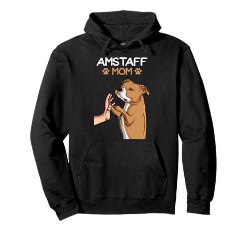 American Staffordshire Terrier Amstaff Mama Hunde Pullover Hoodie von American Staffordshire Terrier Hunde Geschenke