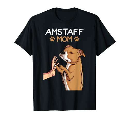 American Staffordshire Terrier Amstaff Mama Hunde T-Shirt von American Staffordshire Terrier Hunde Geschenke