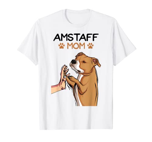 American Staffordshire Terrier Amstaff Mama Hunde T-Shirt von American Staffordshire Terrier Hunde Geschenke