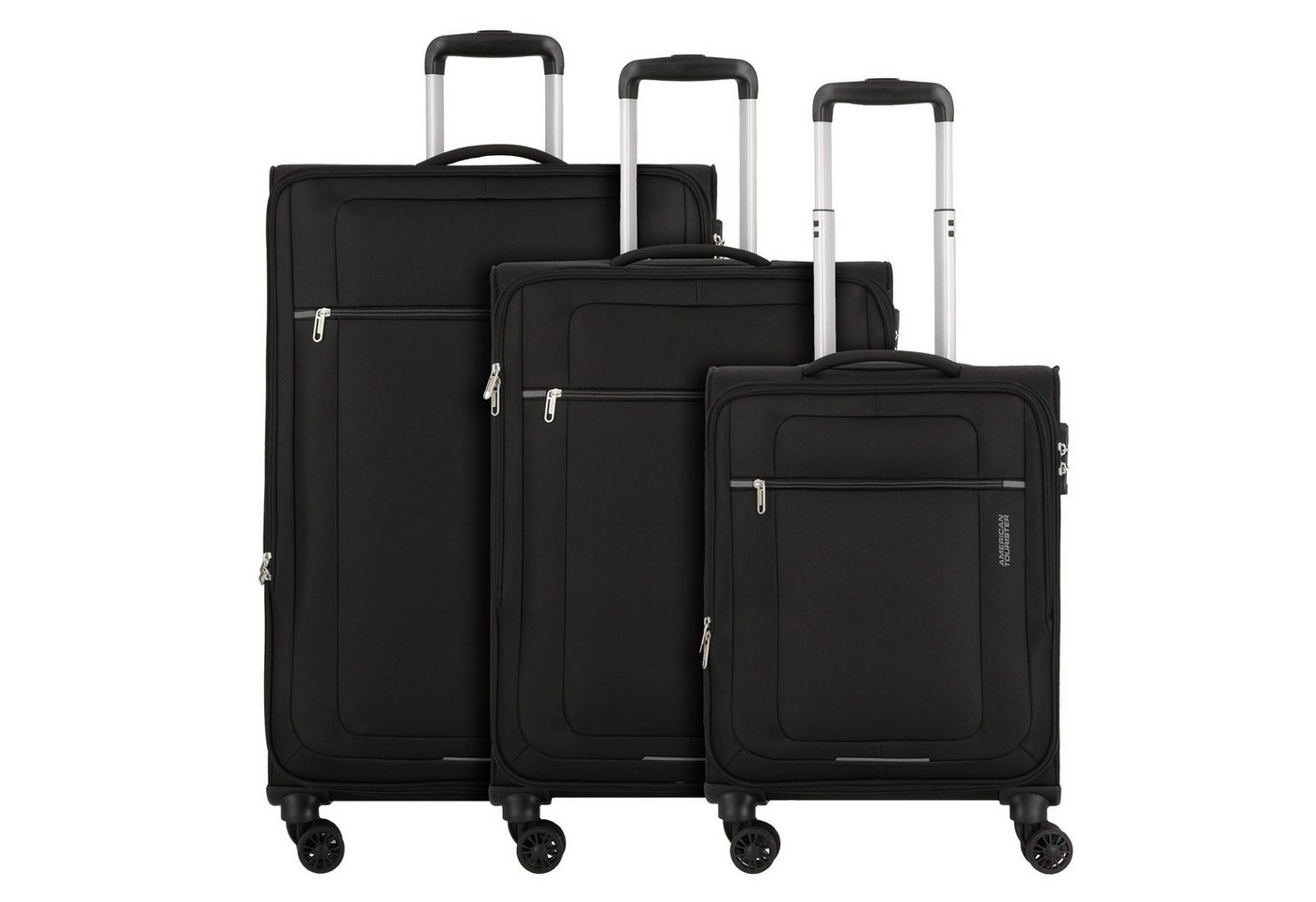 American Tourister® Trolleyset Rampup, 4 Rollen, (3-teilig, 3 tlg), Polyester von American Tourister®