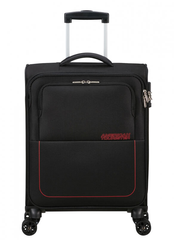 American Tourister - American Tourister Air Wave Spinner 55cm 2,4kg 37l black/red Schwarz von American Tourister