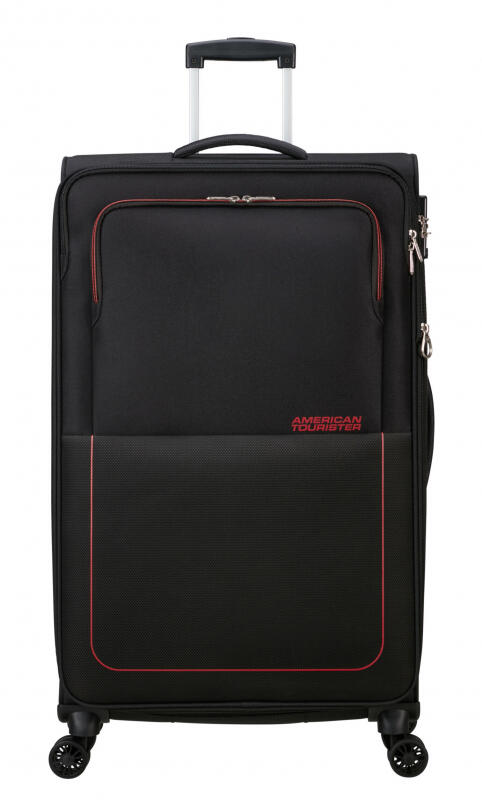 American Tourister - American Tourister Air Wave Spinner 78cm 3,8kg 106/117l erweiterbar black/red Schwarz von American Tourister