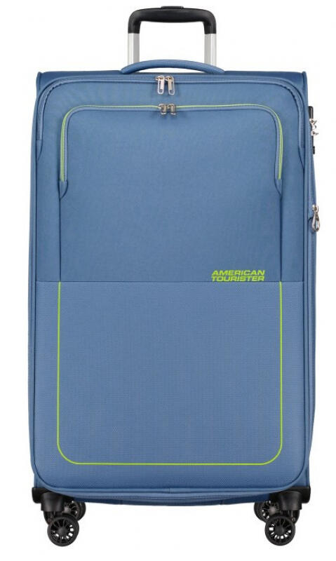American Tourister - American Tourister Air Wave Spinner 78cm 3,8kg 106/117l erweiterbar coronet blue/lime Blau von American Tourister