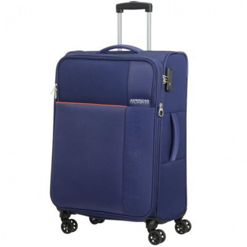 American Tourister - American Tourister Fun Cruise Spinner M 68cm 3,3kg erw. 69/74l navy/orange Blau von American Tourister
