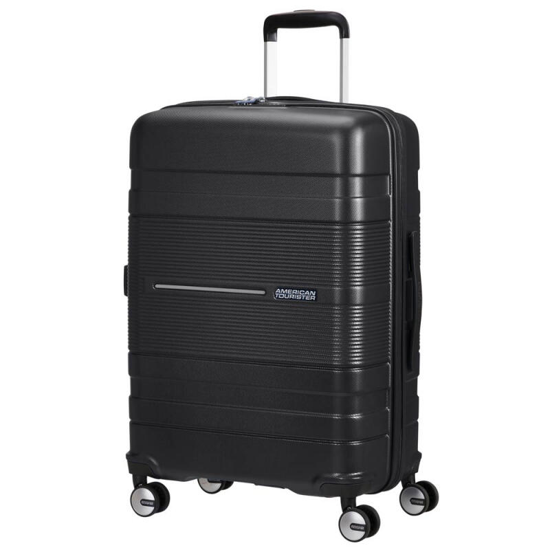 American Tourister - American Tourister Funstripe 4-Rad Trolley L 76cm 4,3kg 99,5l schwarz Schwarz von American Tourister