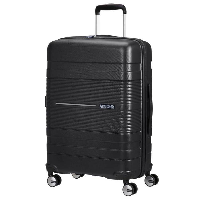 American Tourister - American Tourister Funstripe 4-Rad Trolley L 76cm 4,3kg 99,5l schwarz Schwarz von American Tourister