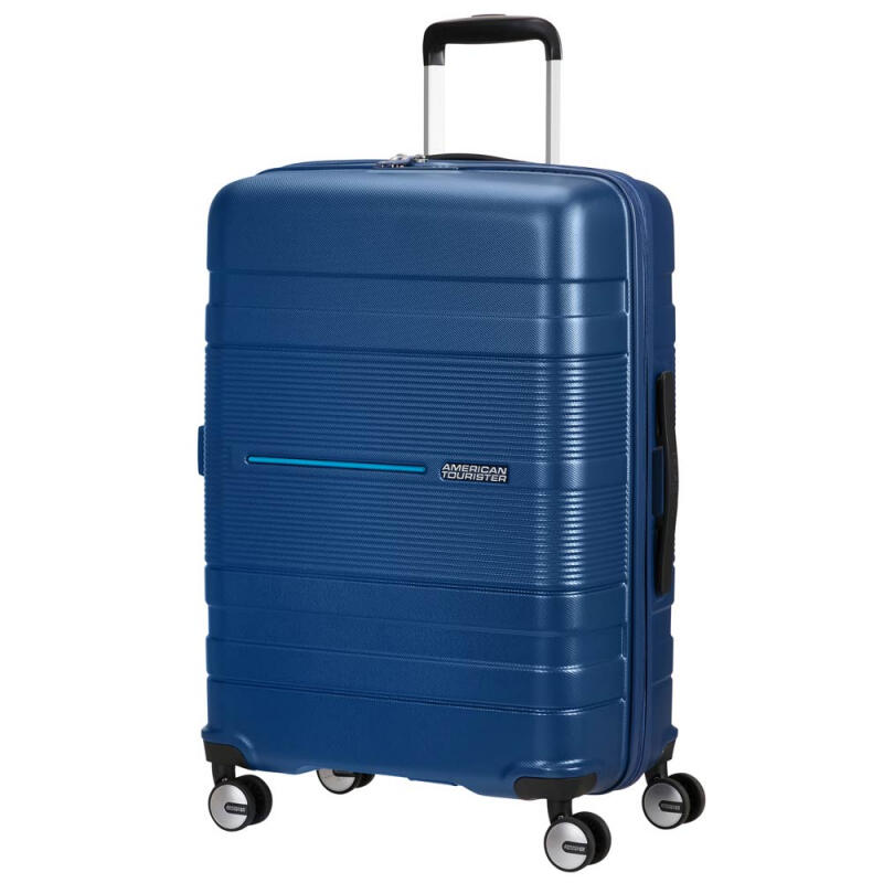 American Tourister - American Tourister Funstripe Spinner 76cm 4,3kg 99,5l navy Blau von American Tourister
