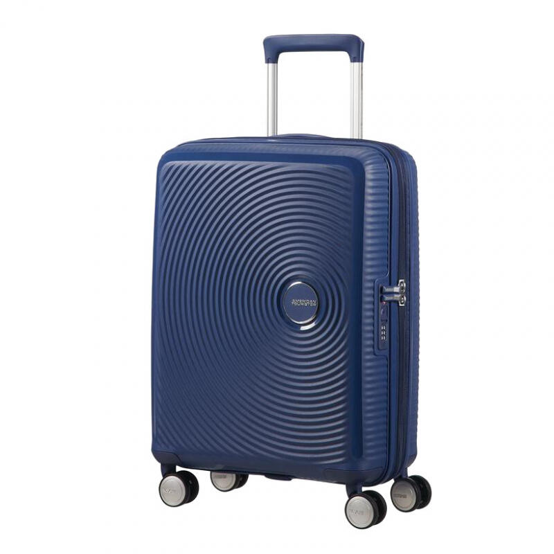 American Tourister - American Tourister Soundbox Spinner 55cm 2,6kg 35,5/41L Midnight Navy Blau von American Tourister