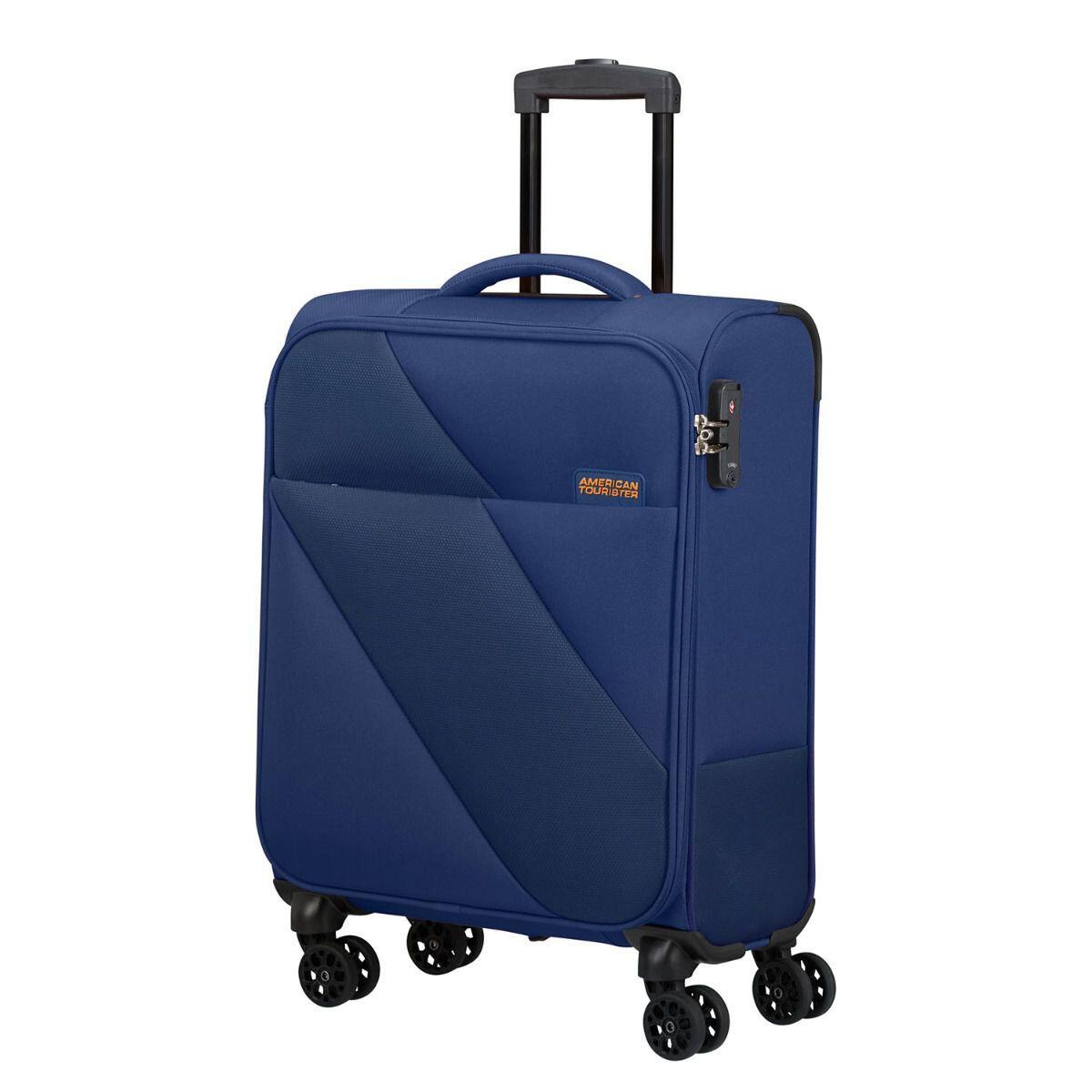American Tourister - American Tourister Sun Break Navy 4 Doppelrollen Trolley S 55 cm blau von American Tourister