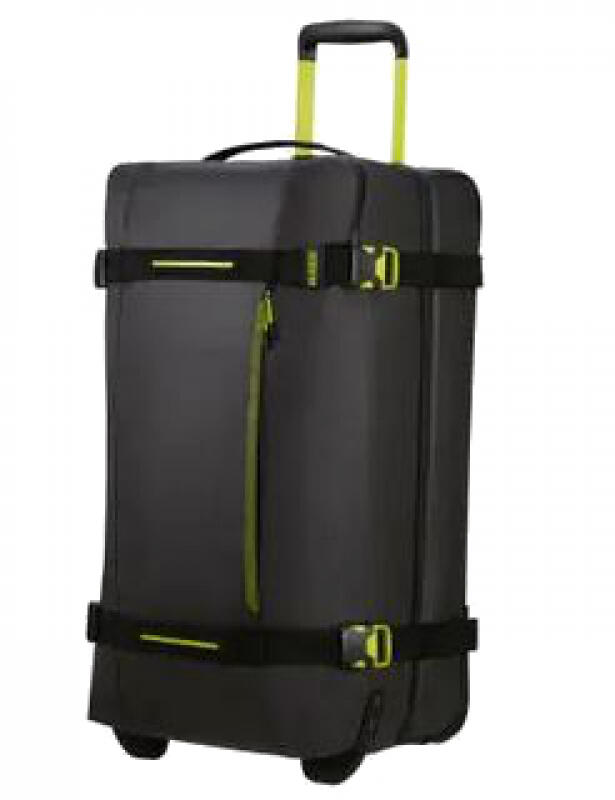American Tourister - American Tourister Urban Track Duffle/WH M Coated 2,8kg 84L black/lime Schwarz von American Tourister