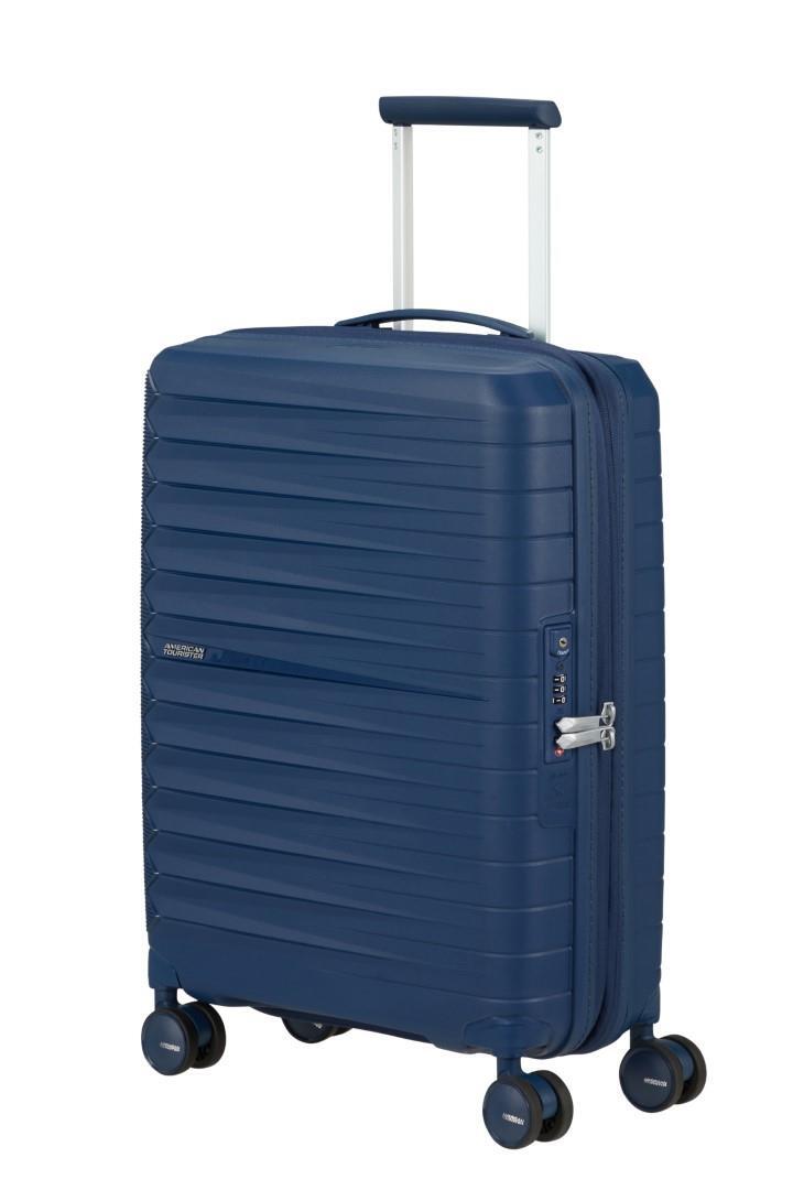 American Tourister - FASTWORWARD 4Rad-Schalentrolley Spinner 55 Tsa Exp Navy Blue Blau von American Tourister