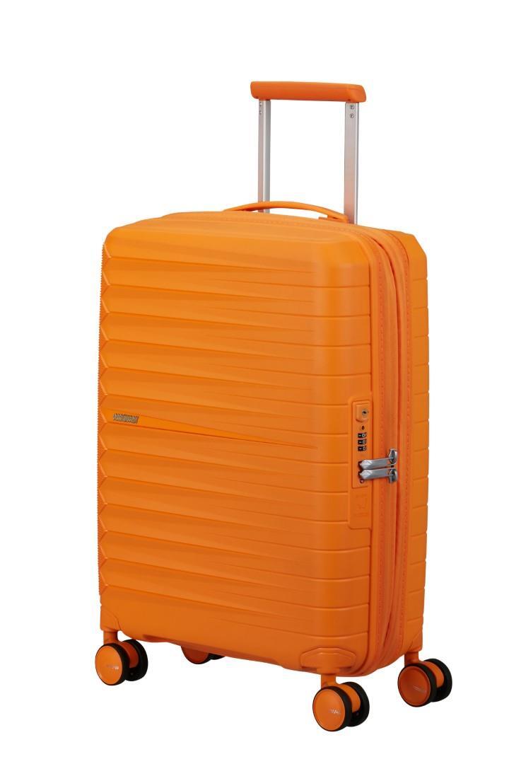 American Tourister - FASTWORWARD 4Rad-Schalentrolley Spinner 55 Tsa Exp Radiant Orange Orange von American Tourister