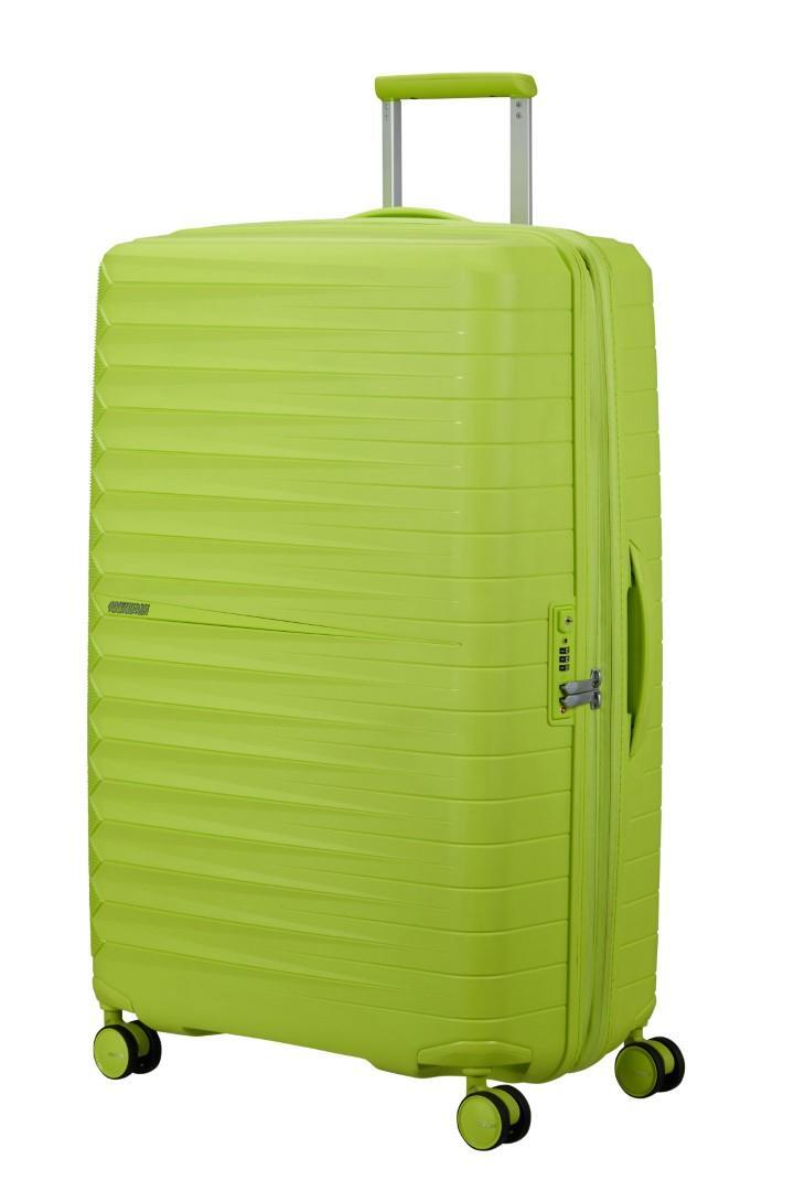 American Tourister - FASTWORWARD 4Rad-Schalentrolley Spinner 78 Exp Neon Lime Grün von American Tourister