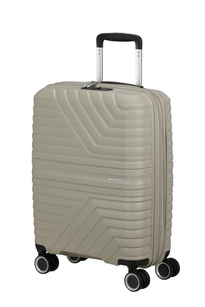 American Tourister - FLYTWIST 4Rad-Schalentrolley Spinner 55 Tsa Sandstone Beige von American Tourister