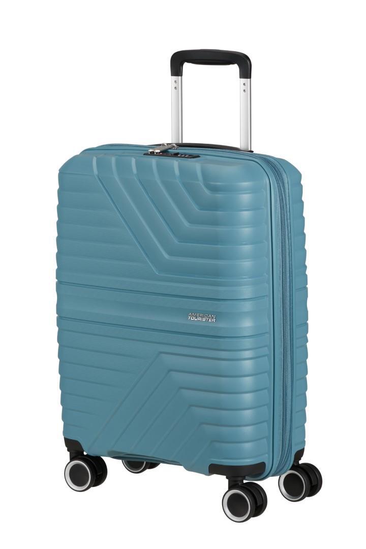 American Tourister - FLYTWIST 4Rad-Schalentrolley Spinner 55 Tsa Storm Blue Blau von American Tourister
