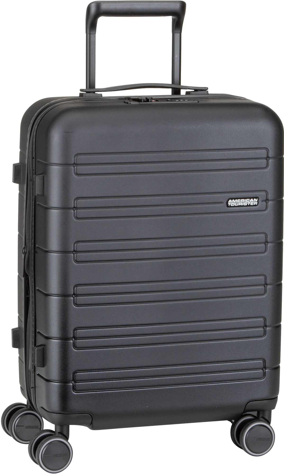 American Tourister Novastream Spinner 55 EXP  in Schwarz (36 Liter), Handgepäck von American Tourister