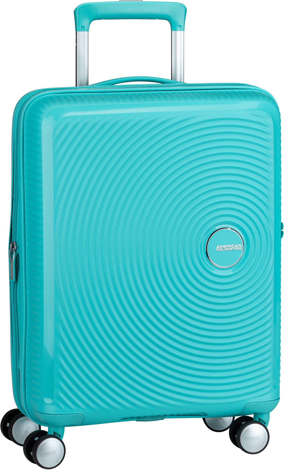 American Tourister SoundBox Spinner 55 EXP  in Türkis (35.5 Liter), Handgepäck von American Tourister