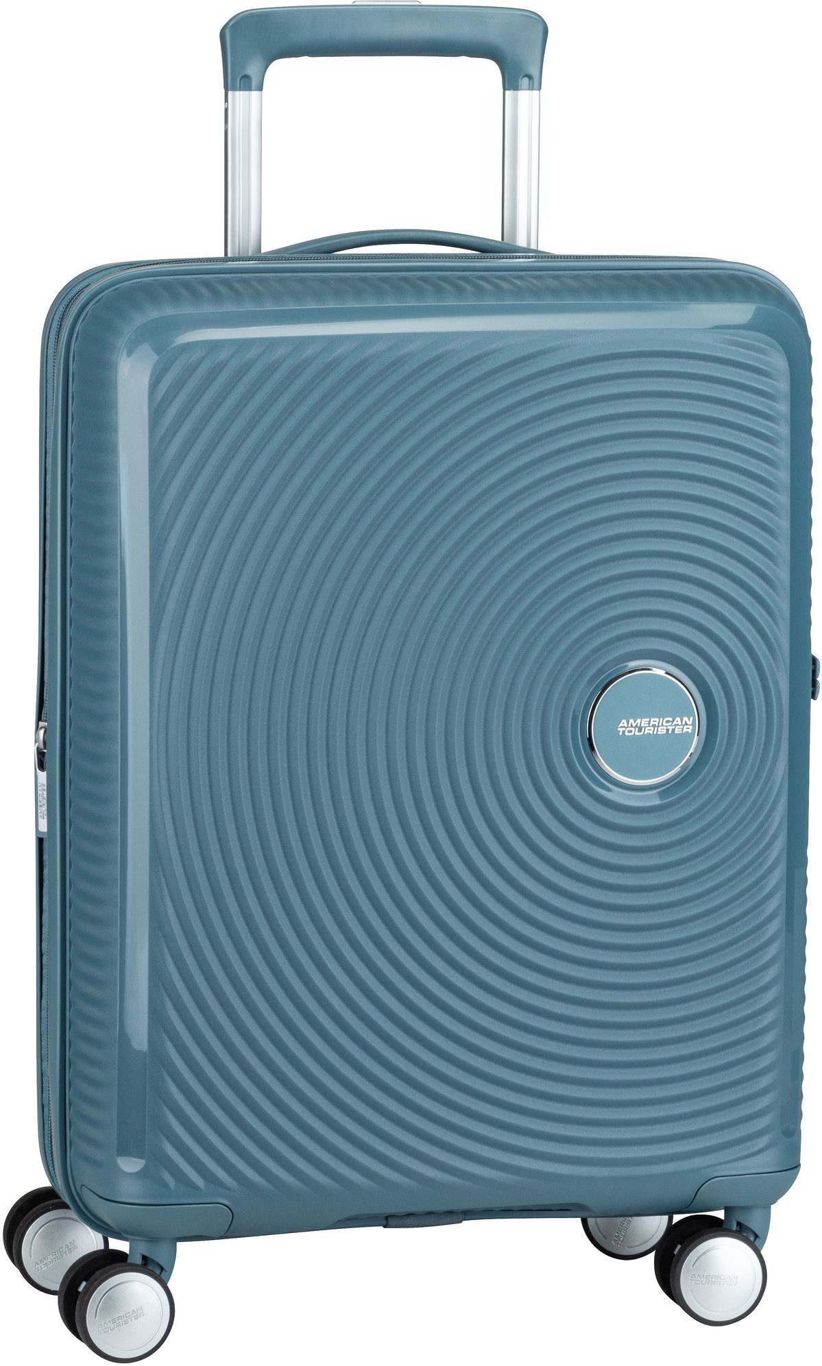 American Tourister SoundBox Spinner 55 EXP  in Blau (35.5 Liter), Handgepäck von American Tourister