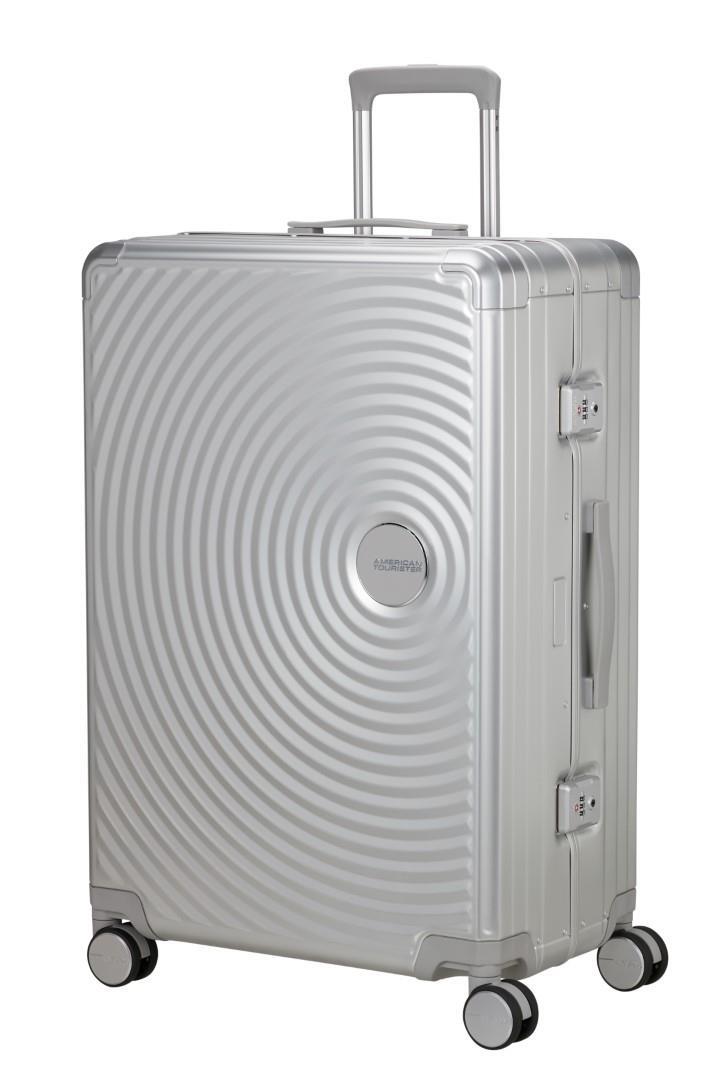 American Tourister - SOUND BOX ALU 4Rad-Schalentrolley Spinner 77 Silver Silber - Gr. - 11 von American Tourister