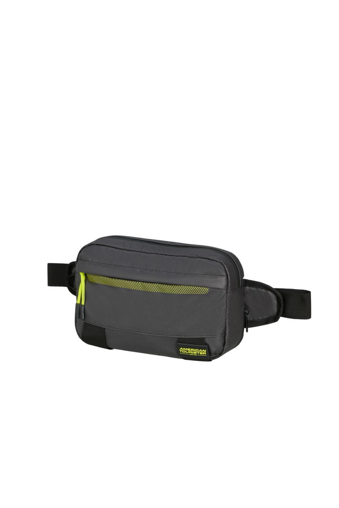 American Tourister - URBAN TRACK Gürteltasche Sling Bag Coated Black-Lime Schwarz von American Tourister