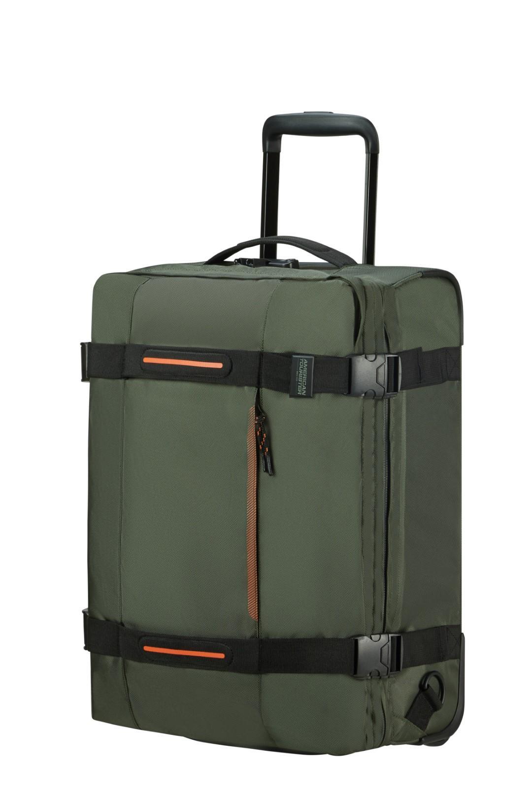 American Tourister - URBAN TRACK Reisetasche Mit Rollen Duffle Wheels Backpack Dark Khaki Oliv von American Tourister
