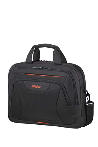 American Tourister at Work Aktentasche, 42 cm, 15 Liter, Black/Orange von American Tourister