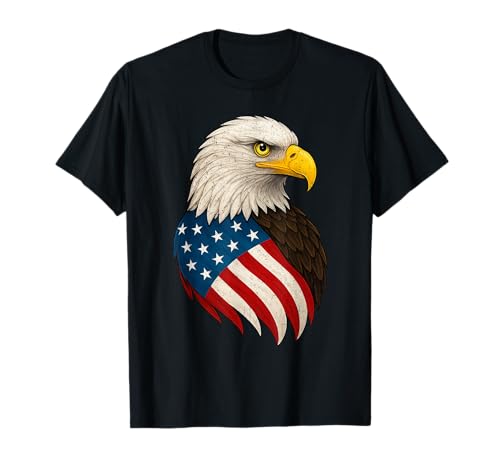 Amerikanische Flagge Patriotischer Adler USA Amerika Bürger Frauen Männer T-Shirt Amerikanische Flagge Patriotischer Adler USA Amerika Bürger Frauen Männer T-Shirt von American USA Flag Eagle 4th Of July Gifts