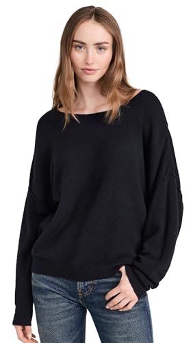 American Vintage Oversized Pullover DAMSVILLE mit Wolle XS-S Schwarz von American Vintage