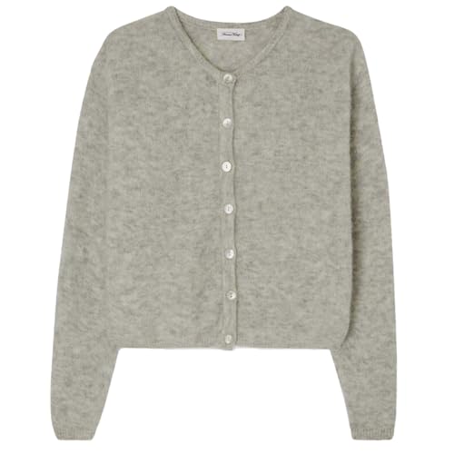 American Vintage Strickjacke VITOW mit Alpakawolle M Grau von American Vintage