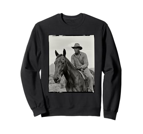 Black Cowboy Pride Western History Vintage Rider Damen Herren Sweatshirt von American West Heritage African Cowboy Retro Art
