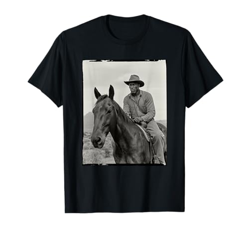 Black Cowboy Pride Western History Vintage Rider Damen Herren T-Shirt von American West Heritage African Cowboy Retro Art