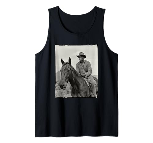 Black Cowboy Pride Western History Vintage Rider Damen Herren Tank Top von American West Heritage African Cowboy Retro Art