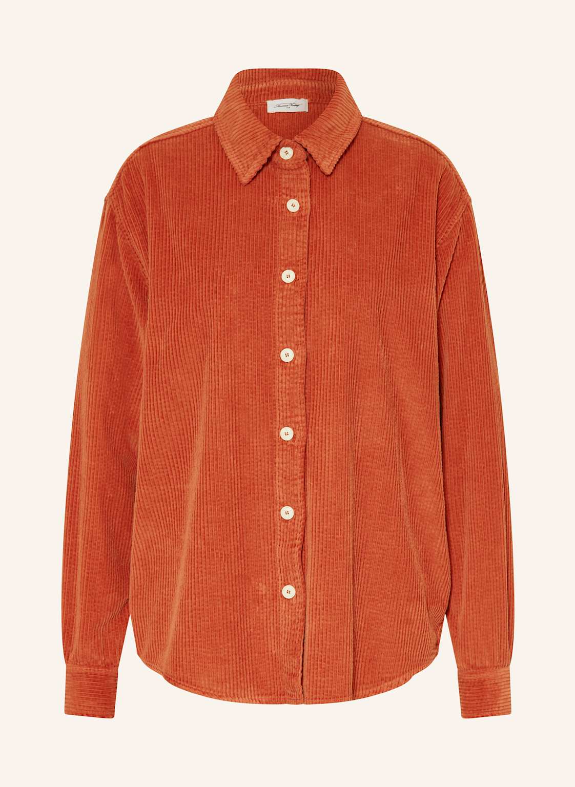 American Vintage Cord-Overshirt Padow rot von American vintage