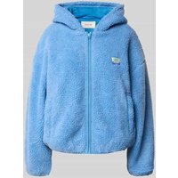 American Vintage Fleecejacke mit Eingrifftaschen Modell 'HOKTOWN' in Bleu, Größe M/L von American vintage