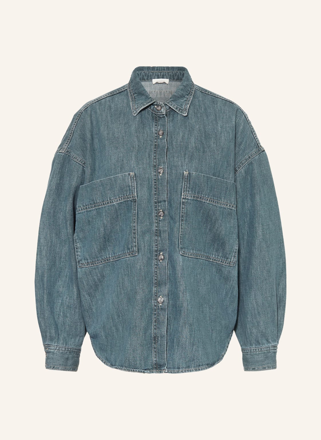 American Vintage Jeansbluse Ydopark blau von American vintage