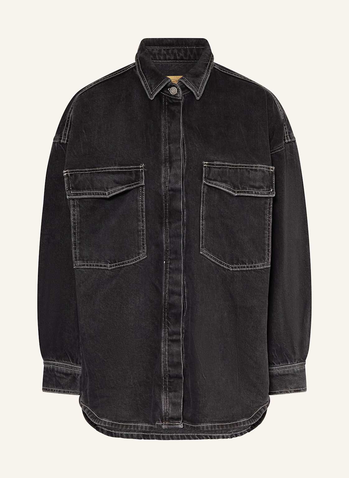 American Vintage Jeansjacke Yopday schwarz von American vintage