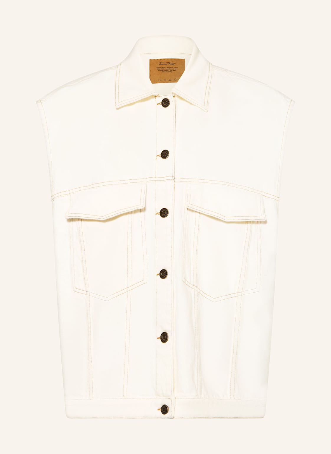 American Vintage Jeansweste weiss von American vintage